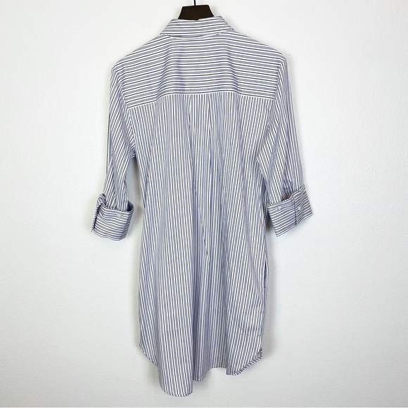 Madewell Y-Neck Relaxed Shirtdress in True Midnight NS220 - Picture 7 of 10